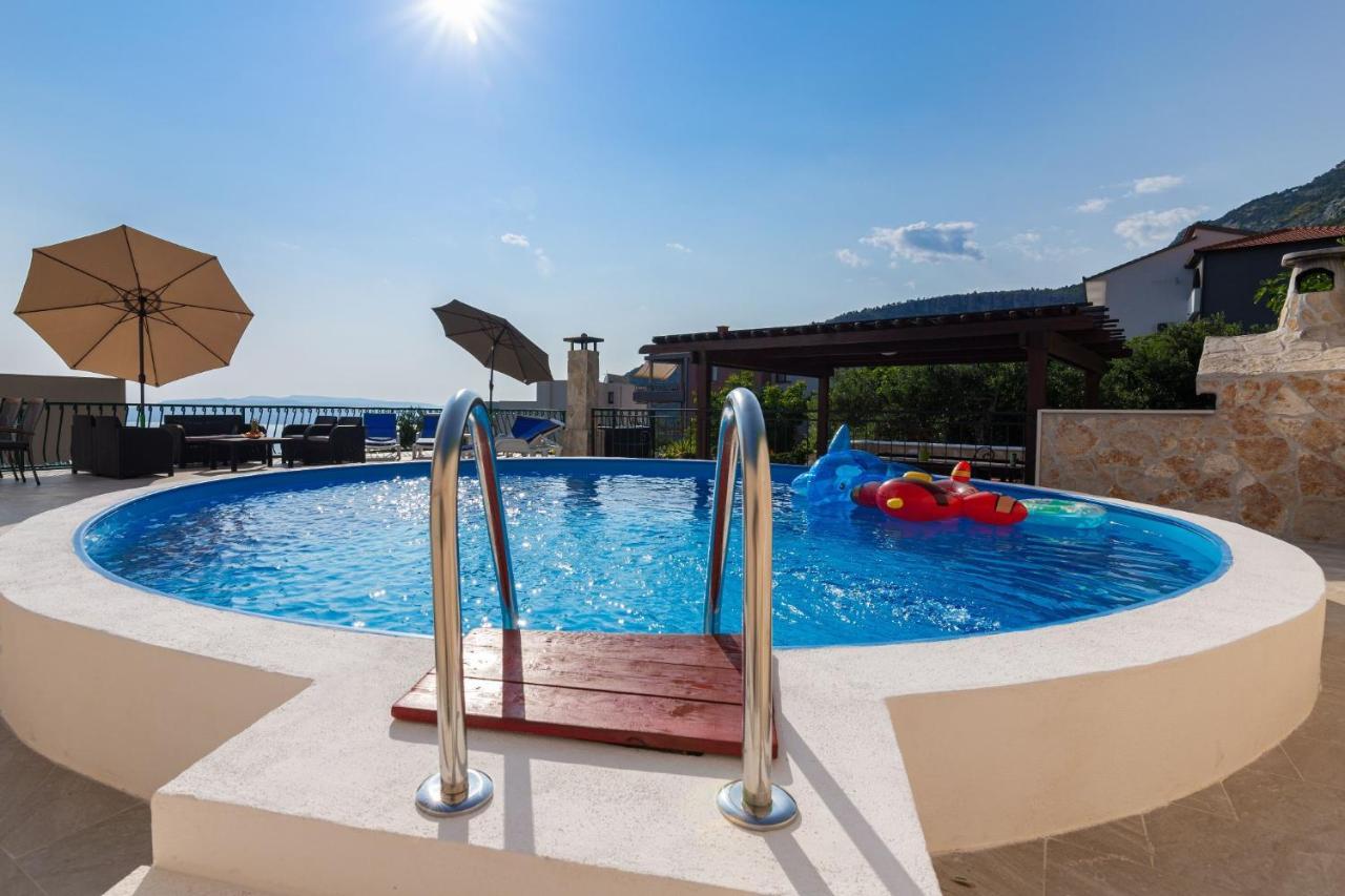 Navis Sea View Apartment With Pool Makarska Exterior photo